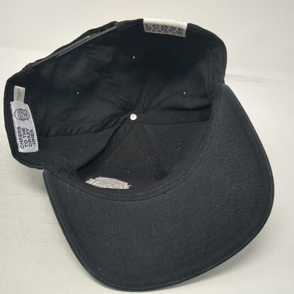 Loose Screw Beer Co Snapback Hat Black One Size Beard Logo Flat Brim Brewery Tag
