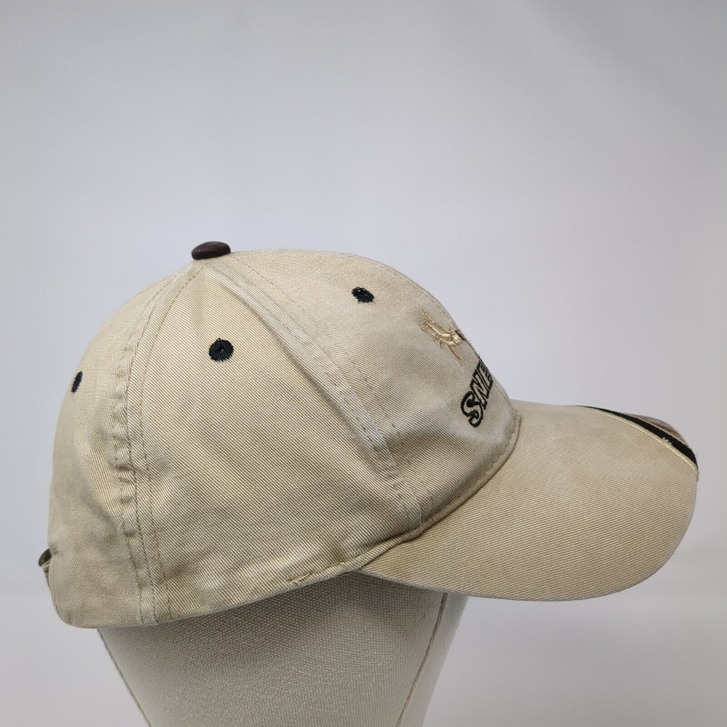 Sneekee Slideback Hat Tan One Size Adjustable Embroidered Hunting