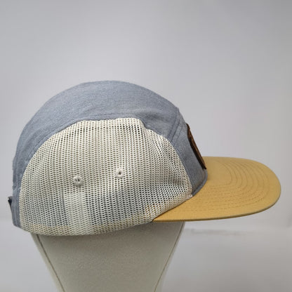 5 Panel Blue Yellow White Hat One Size Mesh Back Crux Fermentation Project