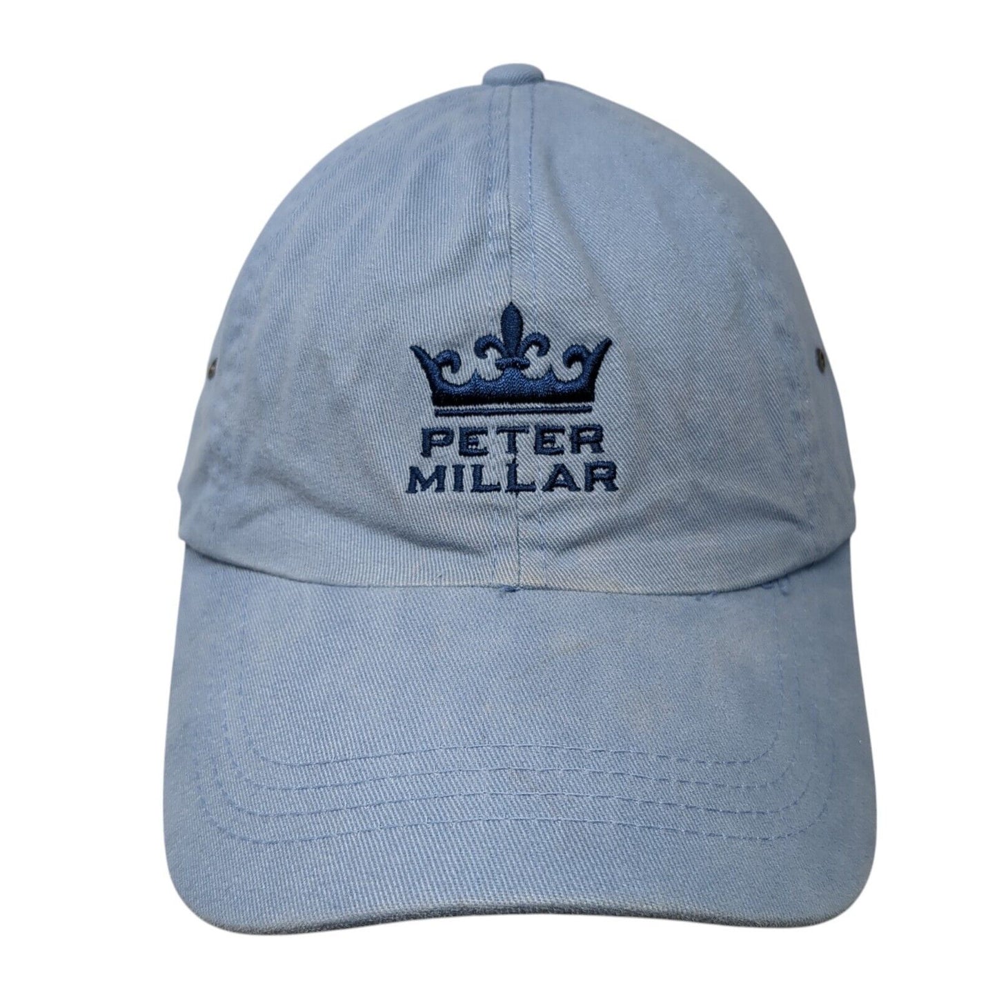 Peter Millar Slideback Hat Blue One Size Embroidered Logo Adjustable