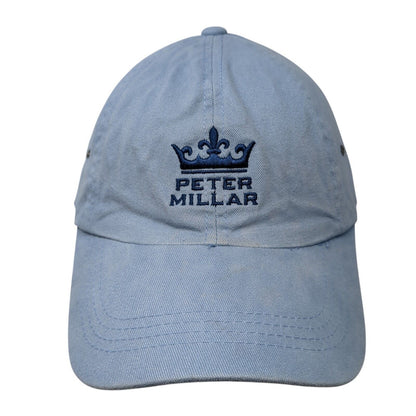 Peter Millar Slideback Hat Blue One Size Embroidered Logo Adjustable