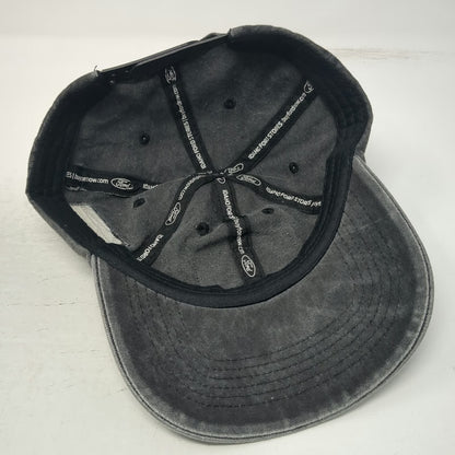 Ford Snapback Gray One Size American Flag Built Ford Tough Baseball Hat Patch