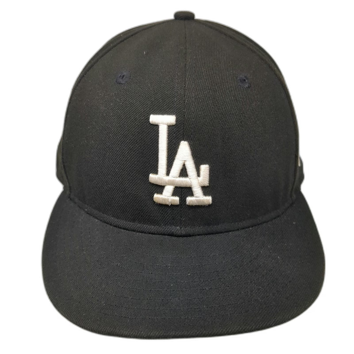 New Era 9FIFTY Snapback Black One Size Hat LA Dodgers MLB Flat Brim Undervisor