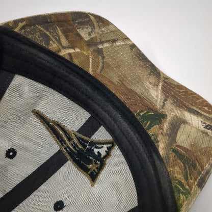 Reebok New England Patriots NFL Brown Camo Strapback OS Embroidered Cap Hat