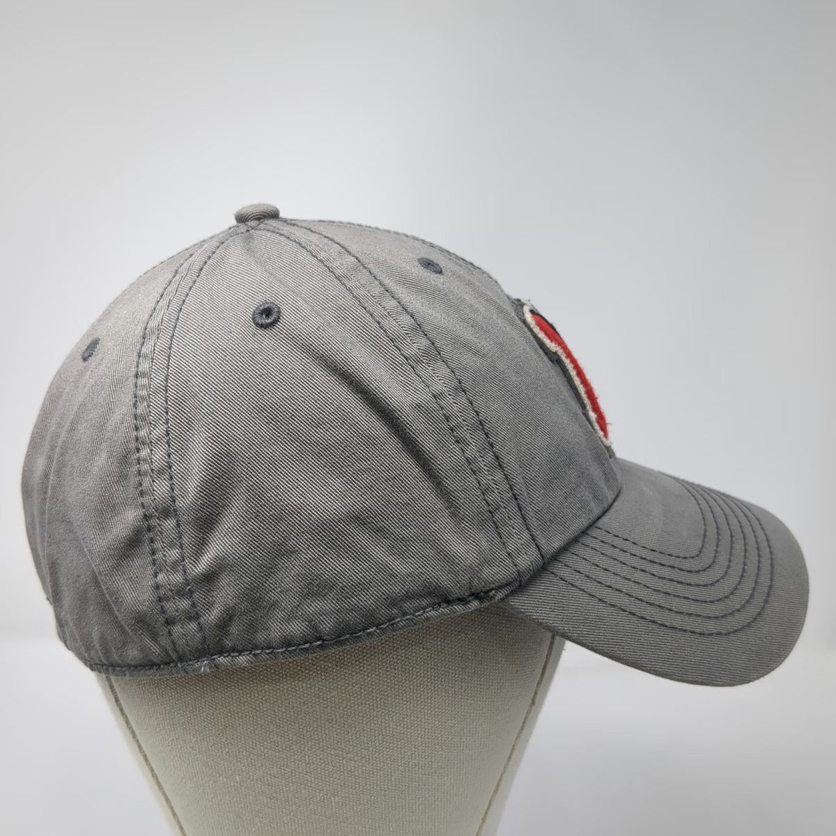 '47 Northeastern Huskies NCAA Gray L Cap Hat Green Underbrim Cotton Embroidered
