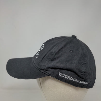 Visit St. Pete Clear Water Slideback Hat Black OS Adjustable Port & Company