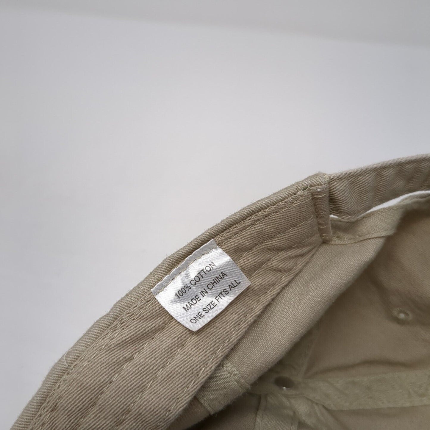 Worlds Liquors Slideback Hat Tan One Size Adjustable Embroidered Shell
