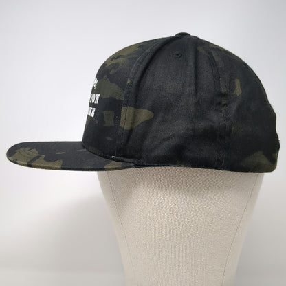 Yupoong Snapback Hat One Size Black Green Camo Jack Daniels Operation Ride Home
