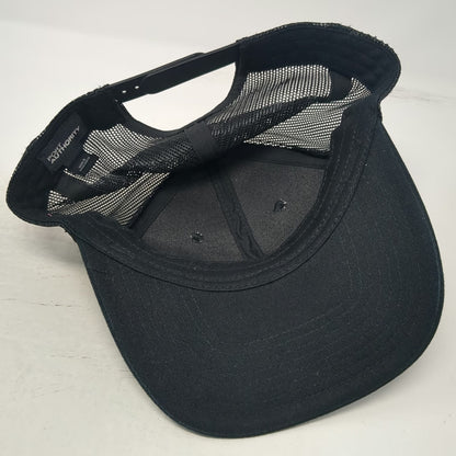 Port Authority Trucker Hat Black One Size Rockhard Hauling LLC Mountain Snapback