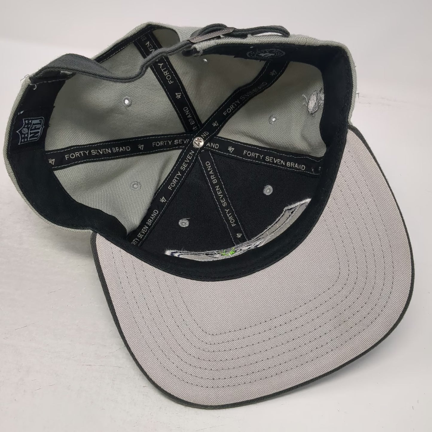 Seattle Seahawks NFL '47 Brand Gray Black One Size Cap Super Bowl XLIX Flat Hat