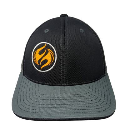 CrossFit Fireside Logo Fitted Trucker Hat Gray 6 7/8-7 3/8 Colorblock