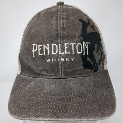 Pendleton Whisky Baseball Cap Brown One Size Bucking Bronco Let'er Buck Hat