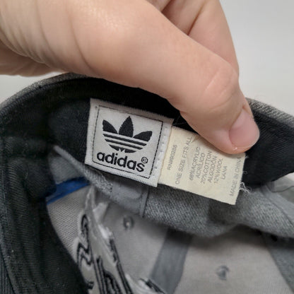Adidas Originals Snapback Hat Gray One Size Embroidered Colorblock
