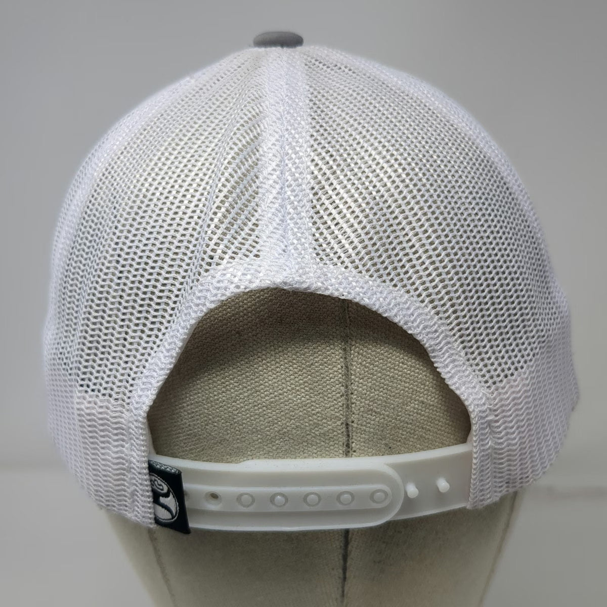 Hooey Trucker Hat Gray One Size Mesh Back Snapback Western Bucking Bronco Patch