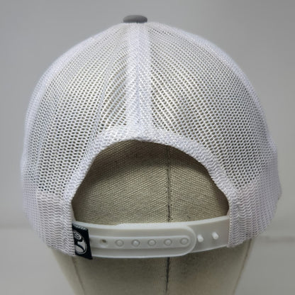 Hooey Trucker Hat Gray One Size Mesh Back Snapback Western Bucking Bronco Patch