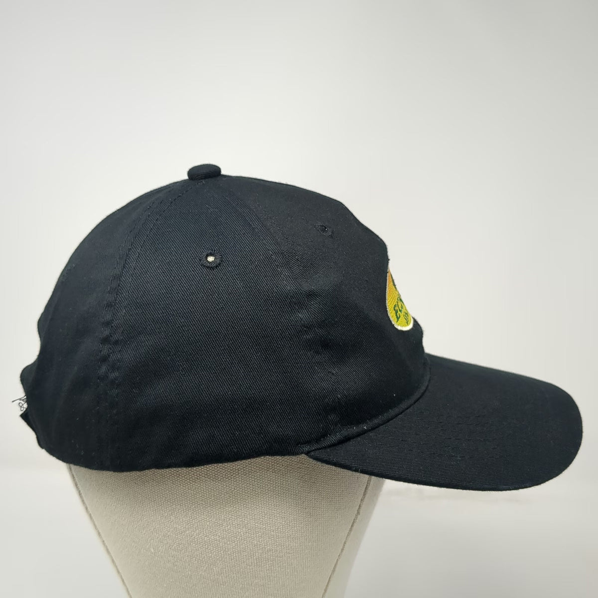 Eckrich Baseball Cap Black One Size Strapback Embroidered Logo Since 1894 Hat