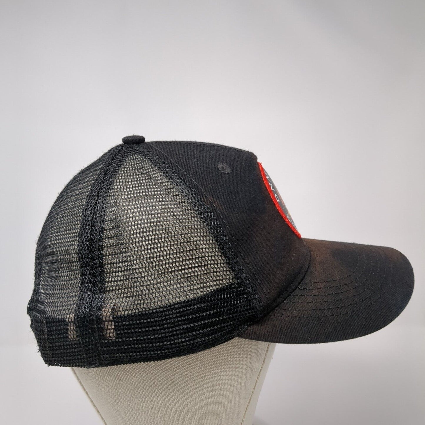 Dnm Corps Estd. 2013 Snapback Mesh Back Trucker Hat Black One Size