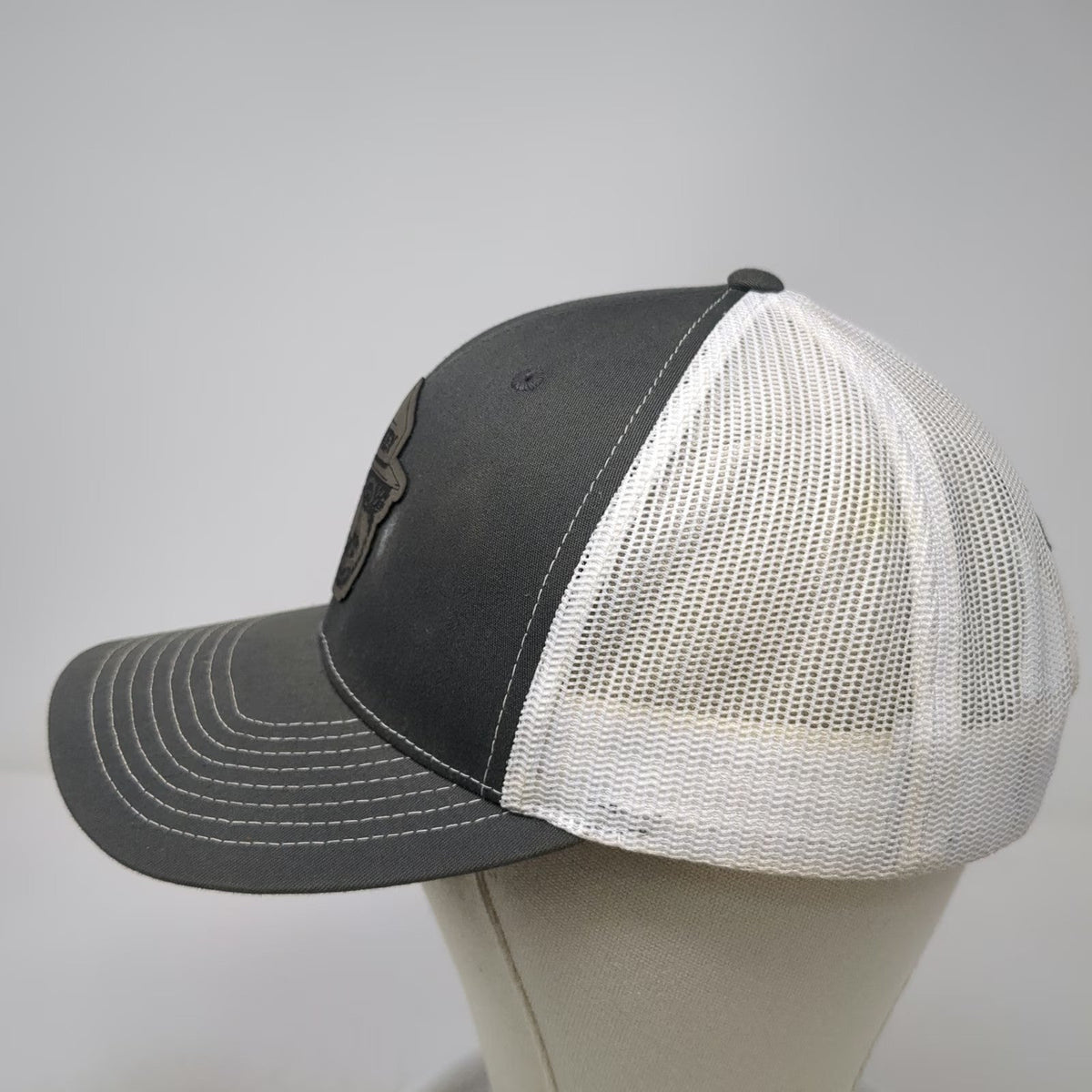 Richardson Trucker Hat Gray One Size Smokey Bear Only You Forest Fire Mesh Back