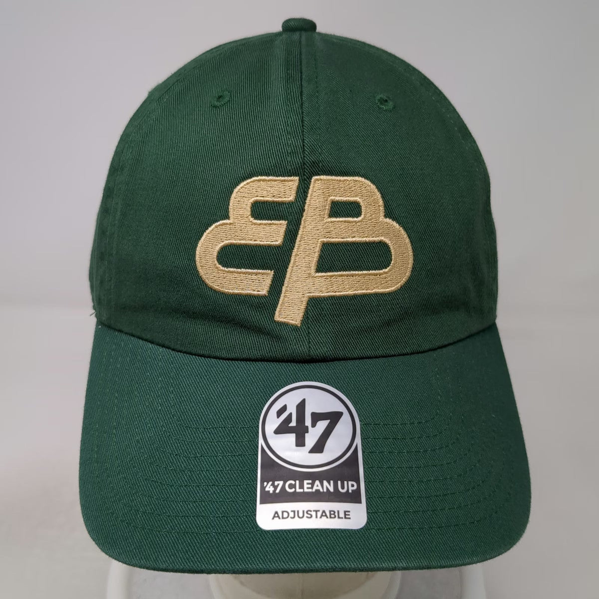 '47 Green One Size Baseball Cap Enterprise Bank EB Logo Adjustable Cotton Hat