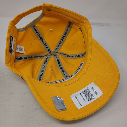 St Louis Blues NHL Fanatics Yellow Cap OSFM Adjustable Pro Logo Hat Blue White