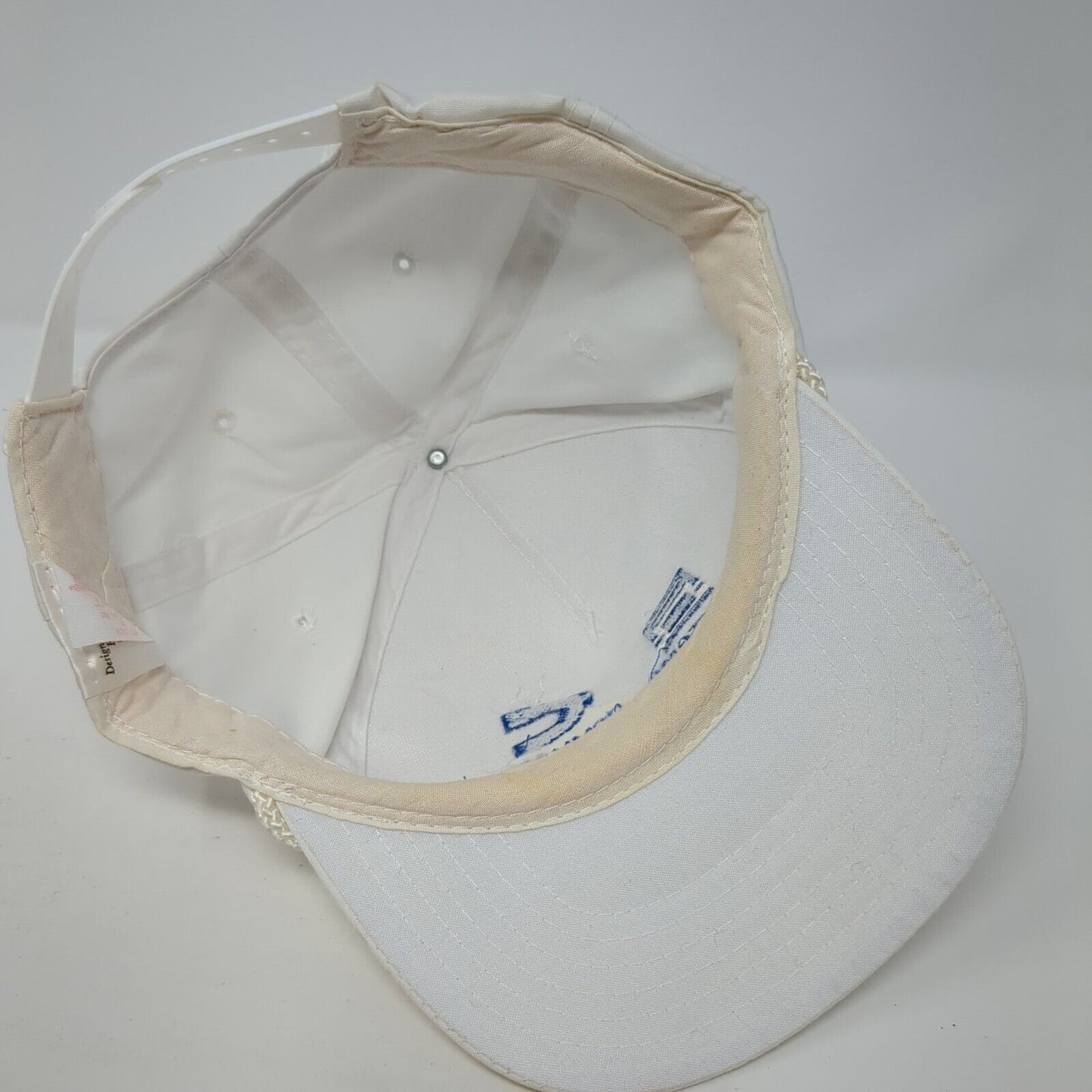 White GMC Cummins Command Snapback Rope Hat White One Size Adjustable
