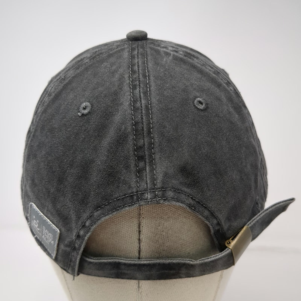 Best Friends Animal Society Gray Baseball Cap One Size Acid Wash Cotton Hat