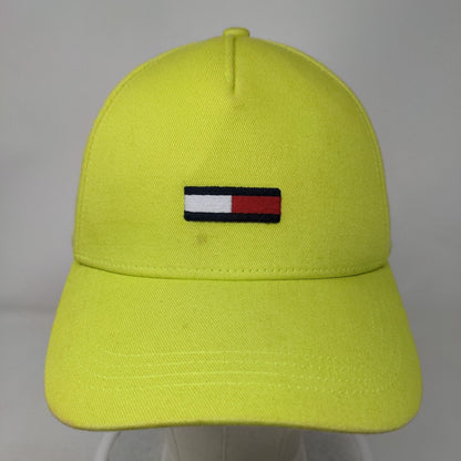 Tommy Hilfiger Slideback Hat Green One Size Embroidered Logo Adjustable