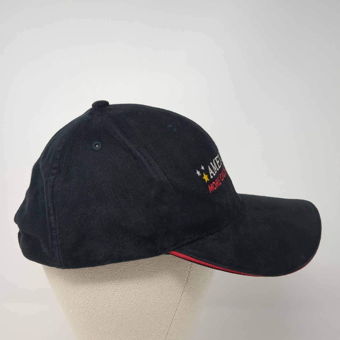 Ameristar More Casino More Fun Slideback Hat Black One Size Adjustable
