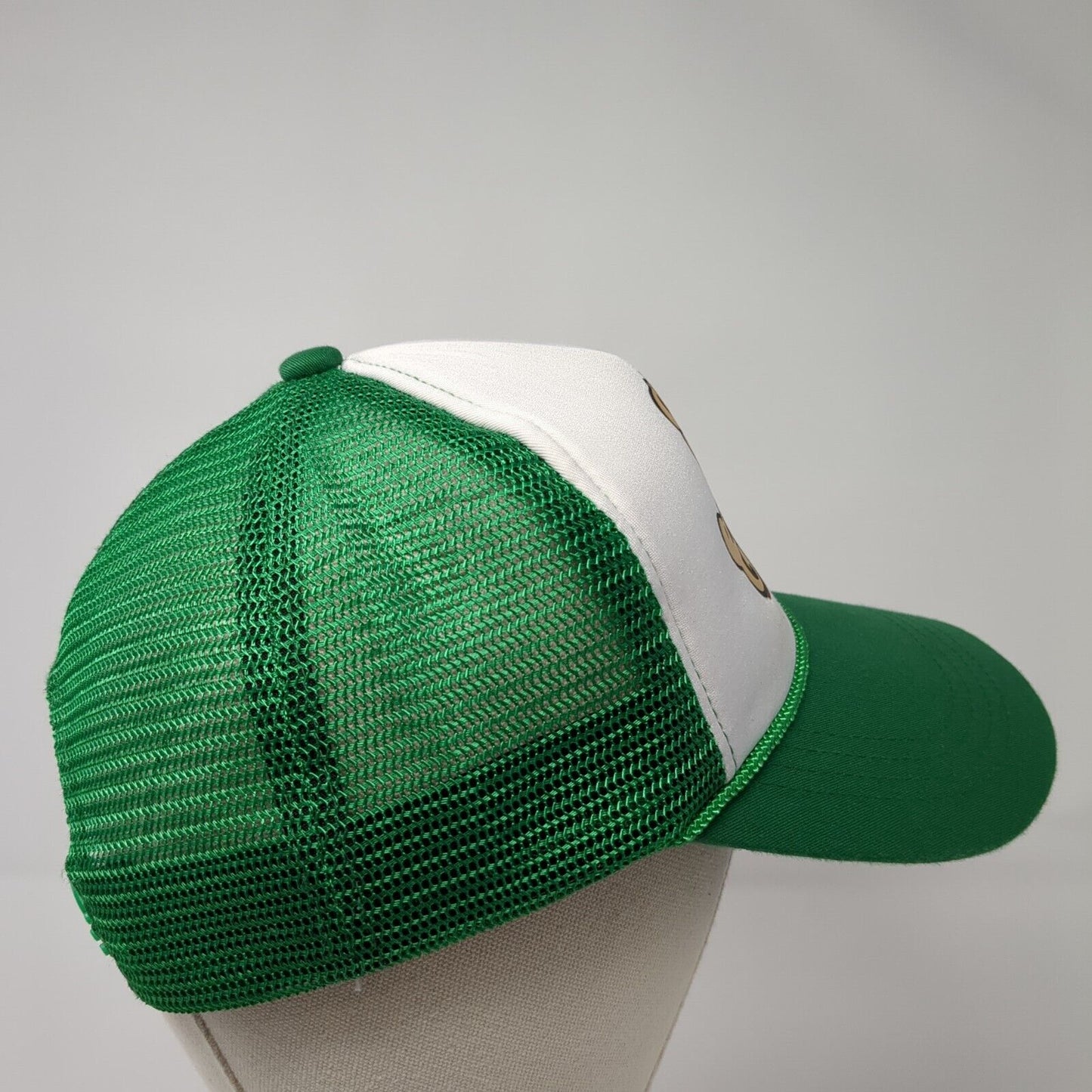 Merry Christmas Y’all Snapback Rope Trucker Hat Green One Size Mesh Back