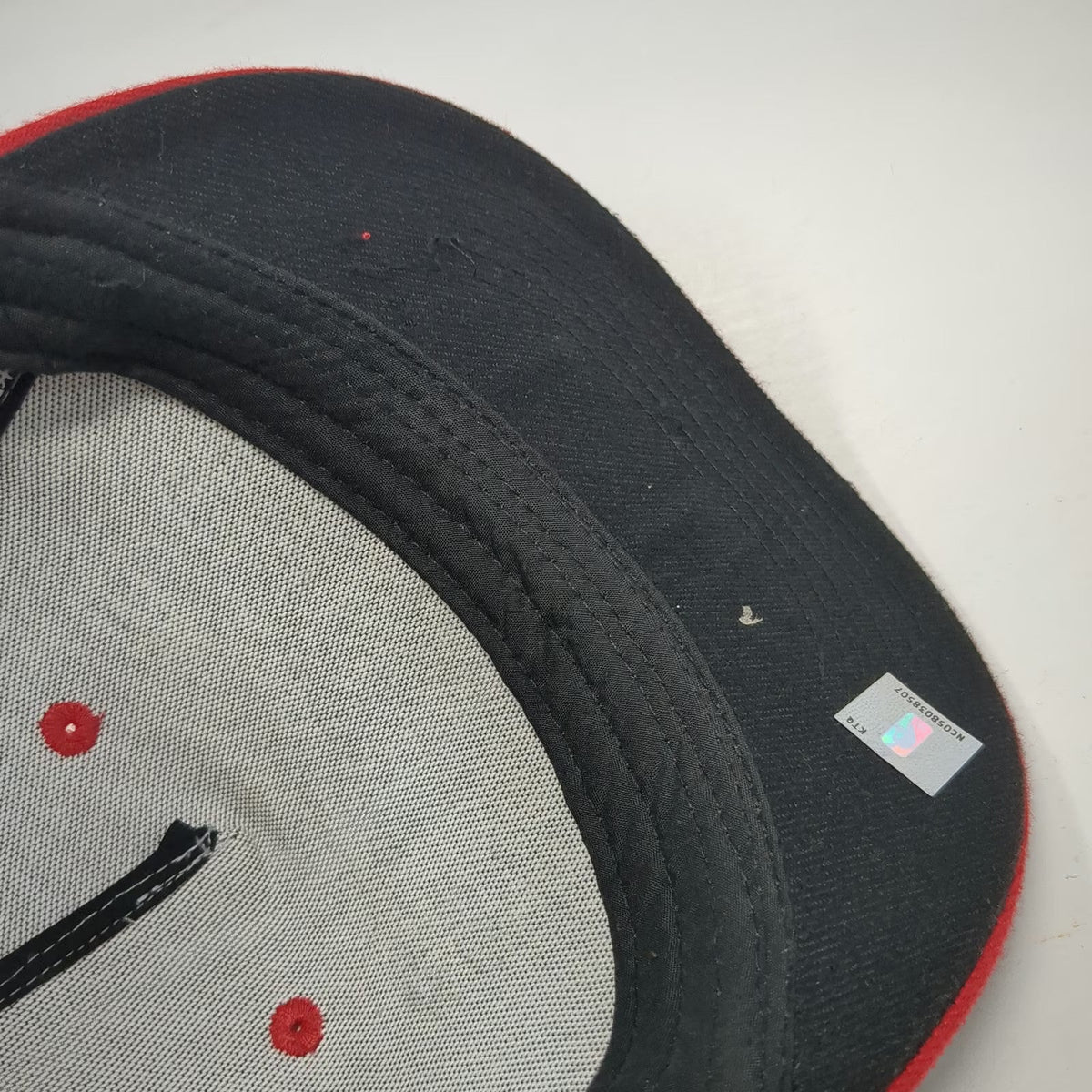 Ultra Game Chicago Bulls NBA 5 Panel Hat Gray Red One Size Flat Brim Snapback