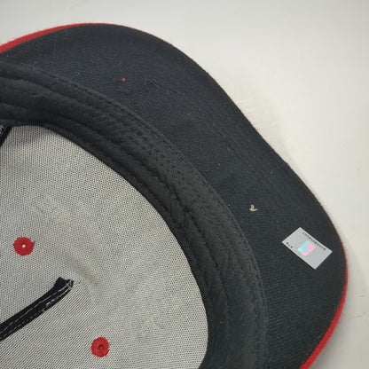 Ultra Game Chicago Bulls NBA 5 Panel Hat Gray Red One Size Flat Brim Snapback