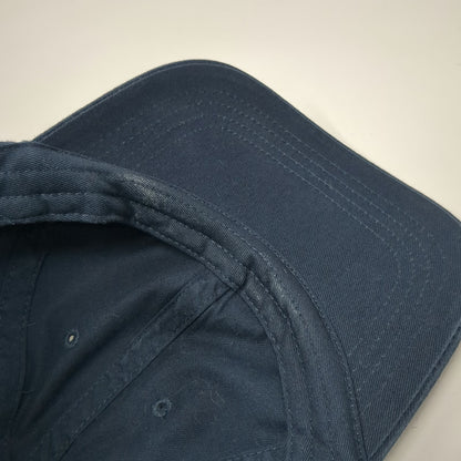 UltraClub Baseball Cap Blue One Size Adjustable Strapback 100% Cotton Hat