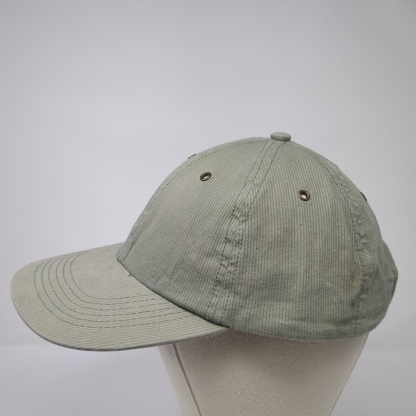 WEK Slideback Hat Green One Size Adjustable Vent Holes Solid Blank