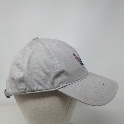 Stitch Slideback Hat Gray One Size Embroidered Adjustable Disney