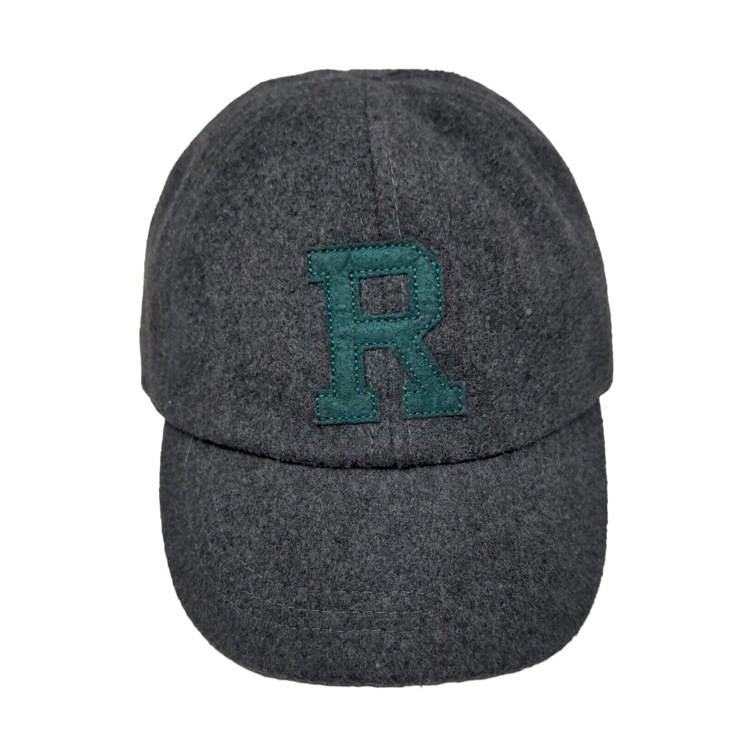 R Initial Toddler Fitted Hat Gray Size 2T-5T Stretch Patch Lightweight 6 Panel
