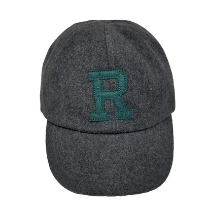 R Initial Toddler Fitted Hat Gray Size 2T-5T Stretch Patch Lightweight 6 Panel