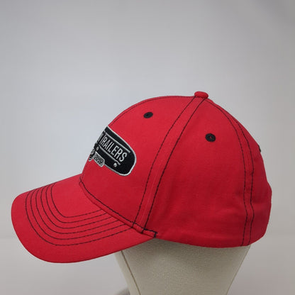 Western Trailers 1969-2019 Strapback Hat Red One Size Adjustable Embroidered