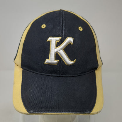 Letter K Kuna Strapback Hat Black One Size Adjustable Buck's Athletic