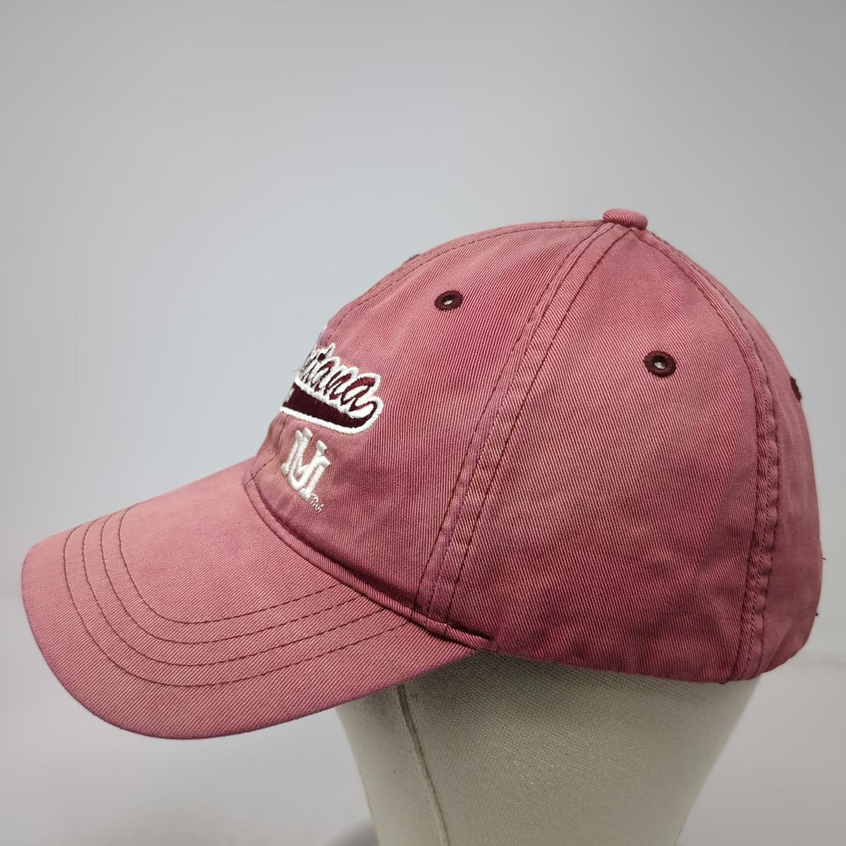 Montana Grizzlies NCAA Ouray Cap Hat Red One Size Strapback Curved Brim Cotton
