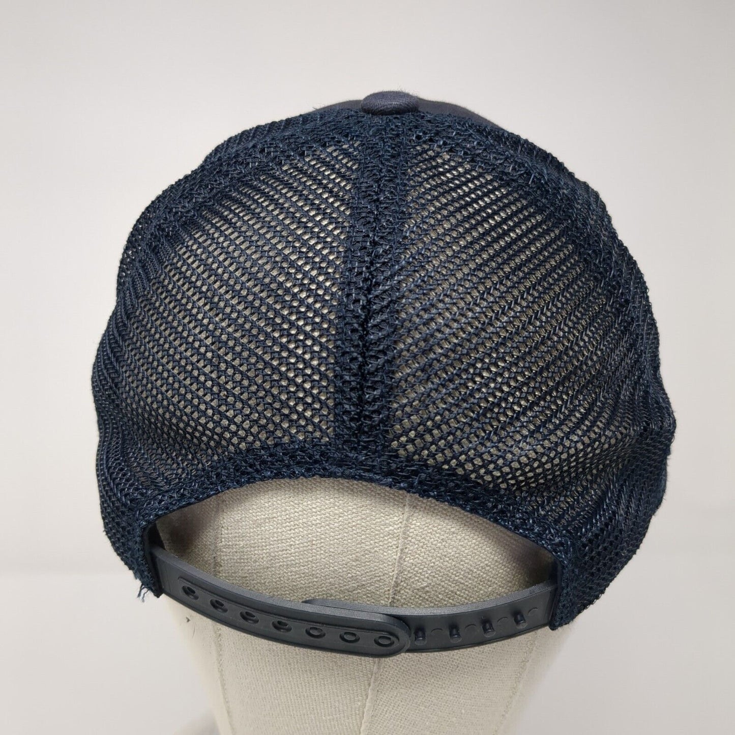 Waltz Snapback Mesh Back Trucker Hat Blue One Size Embroidered BK