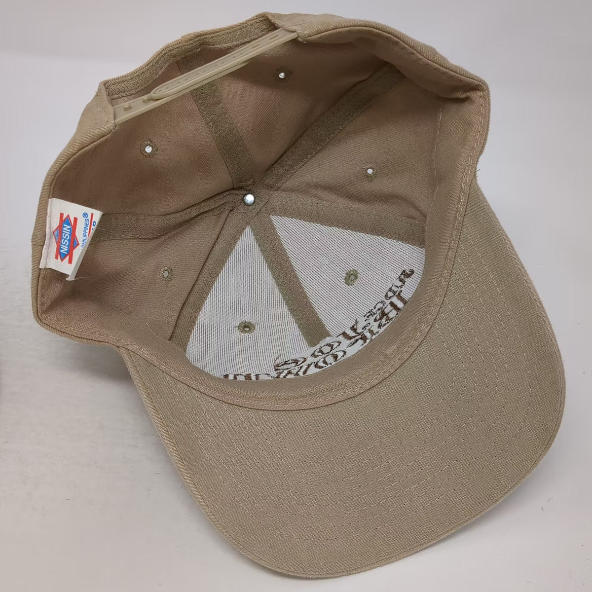 Nissin Cap Judge Joe Brown Embroidered Beige Snapback Hat Adjustable OS Promo