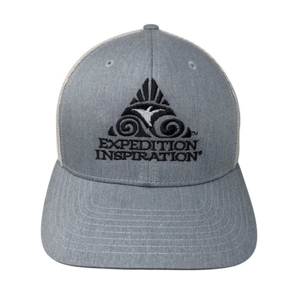 Expedition Inspiration Snapback Trucker Hat Gray One Size Mesh Back Richardson