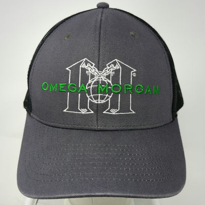 Omega Morgan Trucker Hat Gray One Size Mesh Snapback Strength Trust Embroidered