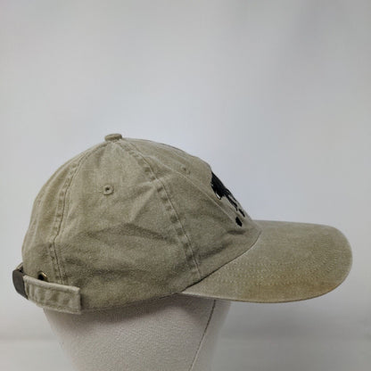 Bear Slideback Hat Tan One Size Adjustable Embroidered Augusta Sportswear