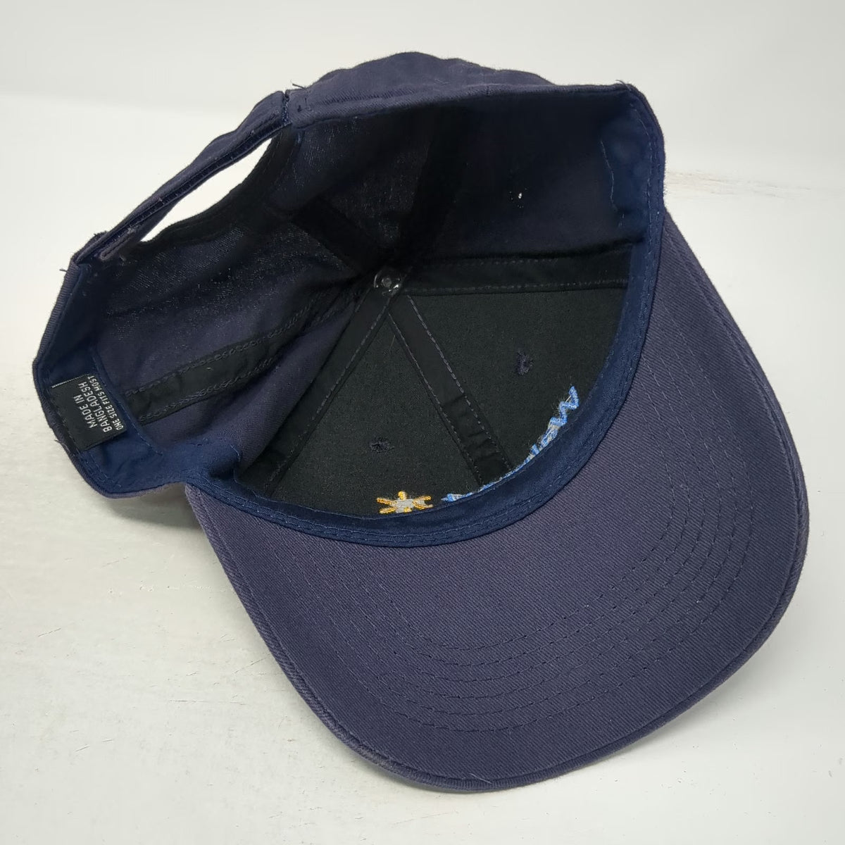 Baseball Cap Blue One Size Walmart Logo Corporate Retail Adjustable Work Hat