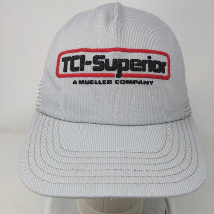 TCI-Superior A Mueller Company Snapback Mesh Back Trucker Hat Gray One Size