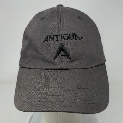 Antigua Slideback Hat Chino Cap Gray OSFA Adjustable Embroidered Vented Holes