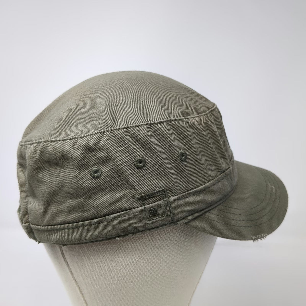 District Army Cap Green One Size Cotton Shield Logo Strapback Adjustable Hat