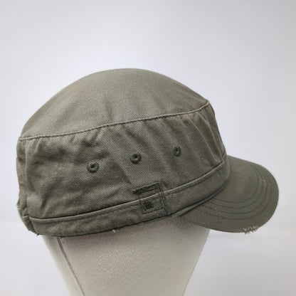District Army Cap Green One Size Cotton Shield Logo Strapback Adjustable Hat