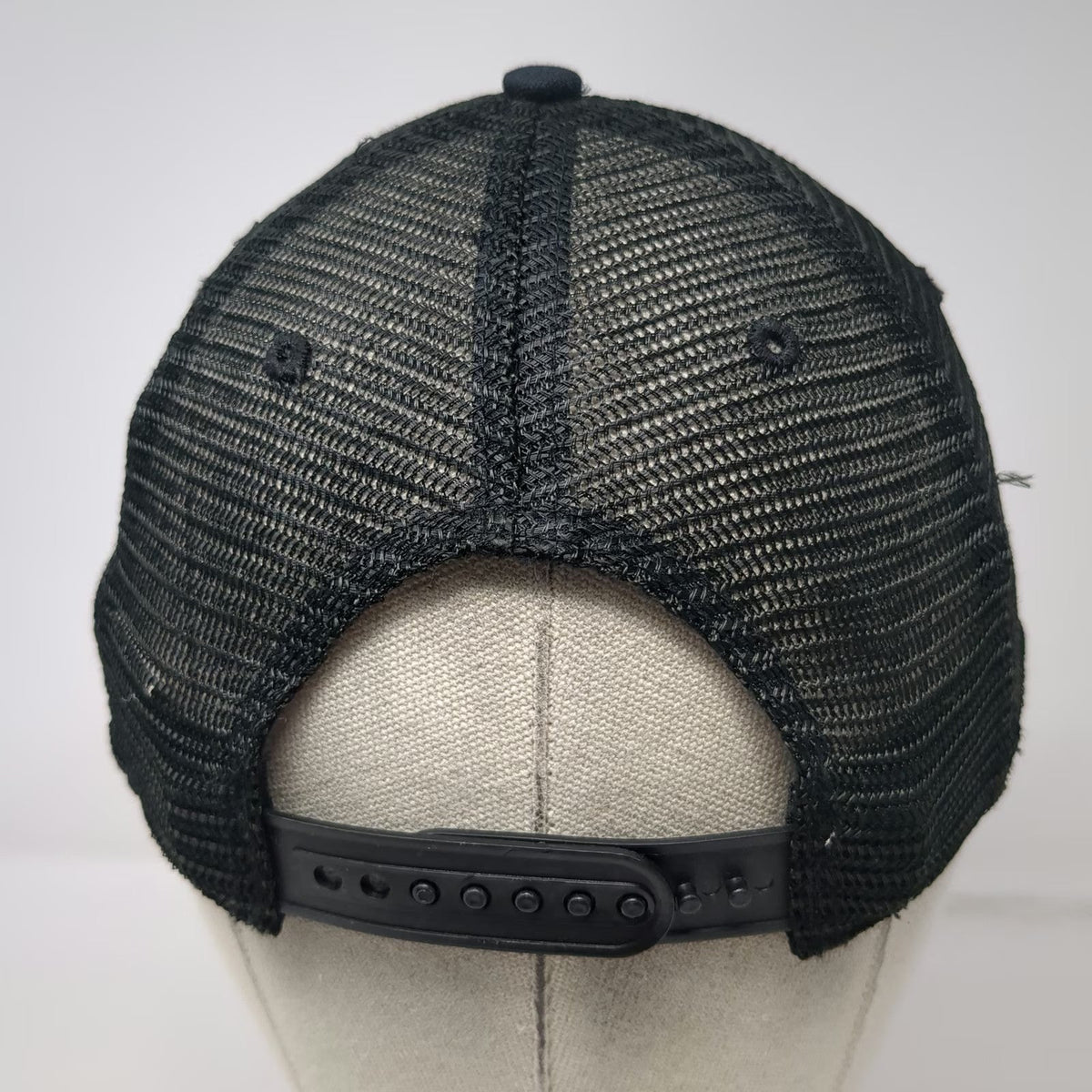 Carhartt Seneca Foods Black Trucker Hat One Size Mesh Snapback Corporate Logo